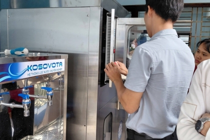 Thi công hệ thống lọc nước tinh khiết RO cho trường học