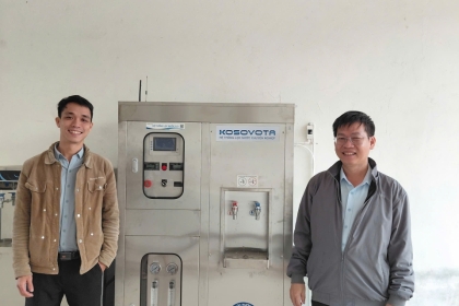 Bàn giao hệ thống lọc nước tinh khiết RO 300L/h cho Trường THPT Thanh Khê